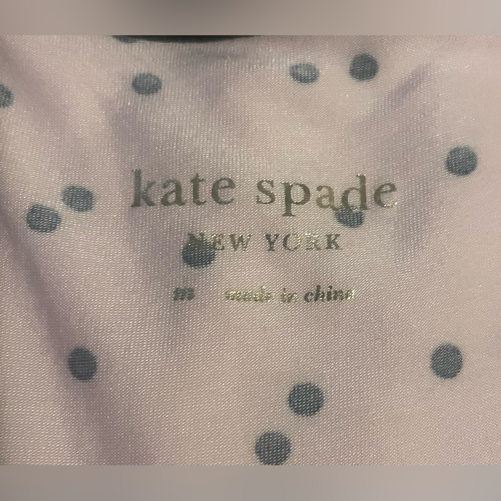 NWT KATE SPADE 2pc Soft Pink w/ Black Polka Dot Pajama Set - Picture 10 of 10